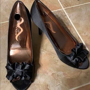 Nina Heels with Ruffle Detail